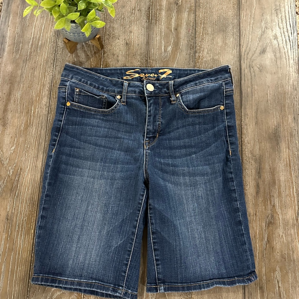 Seven7 Dark Blue Denim Jeans